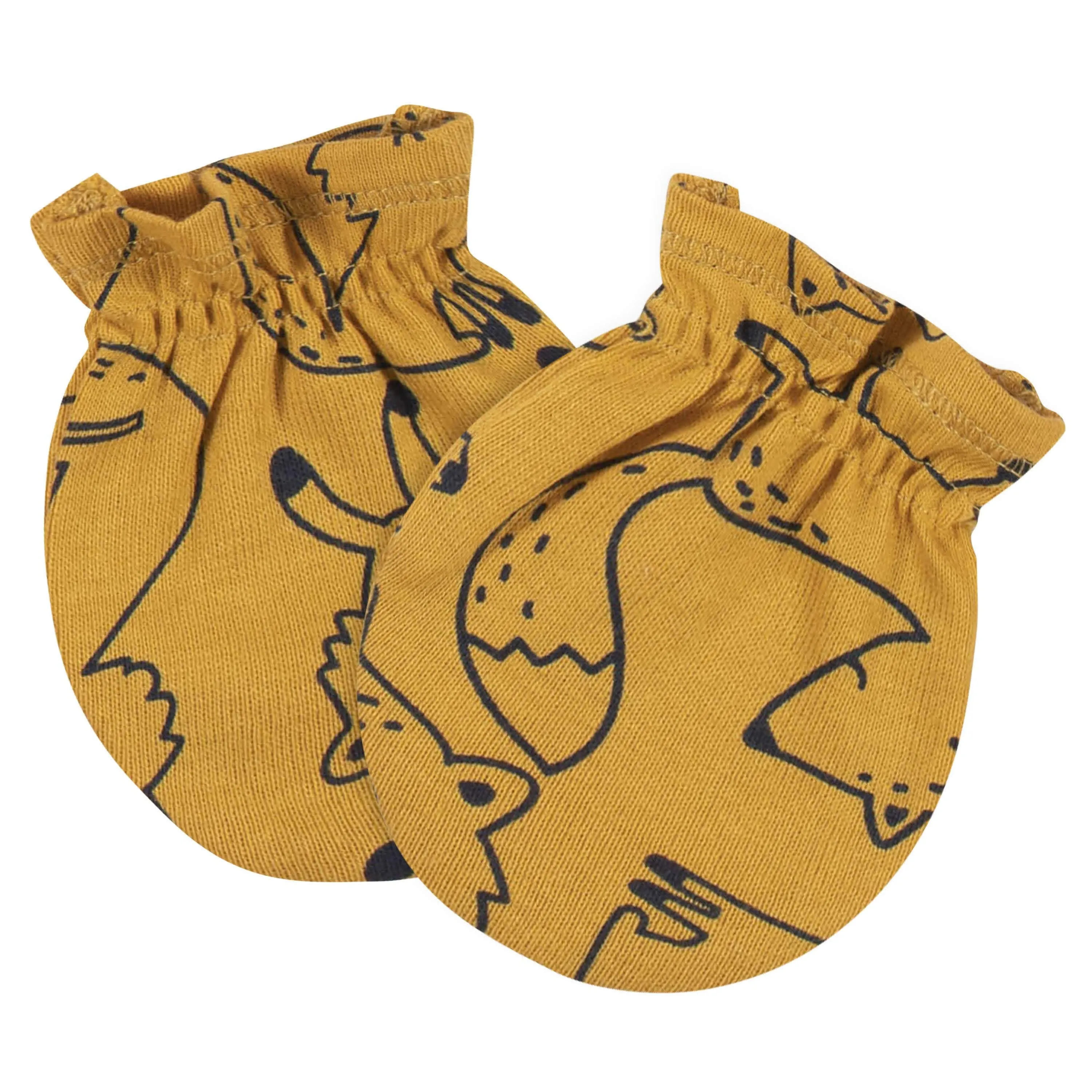 4-Pack Baby Boys Fox No Scratch Mittens