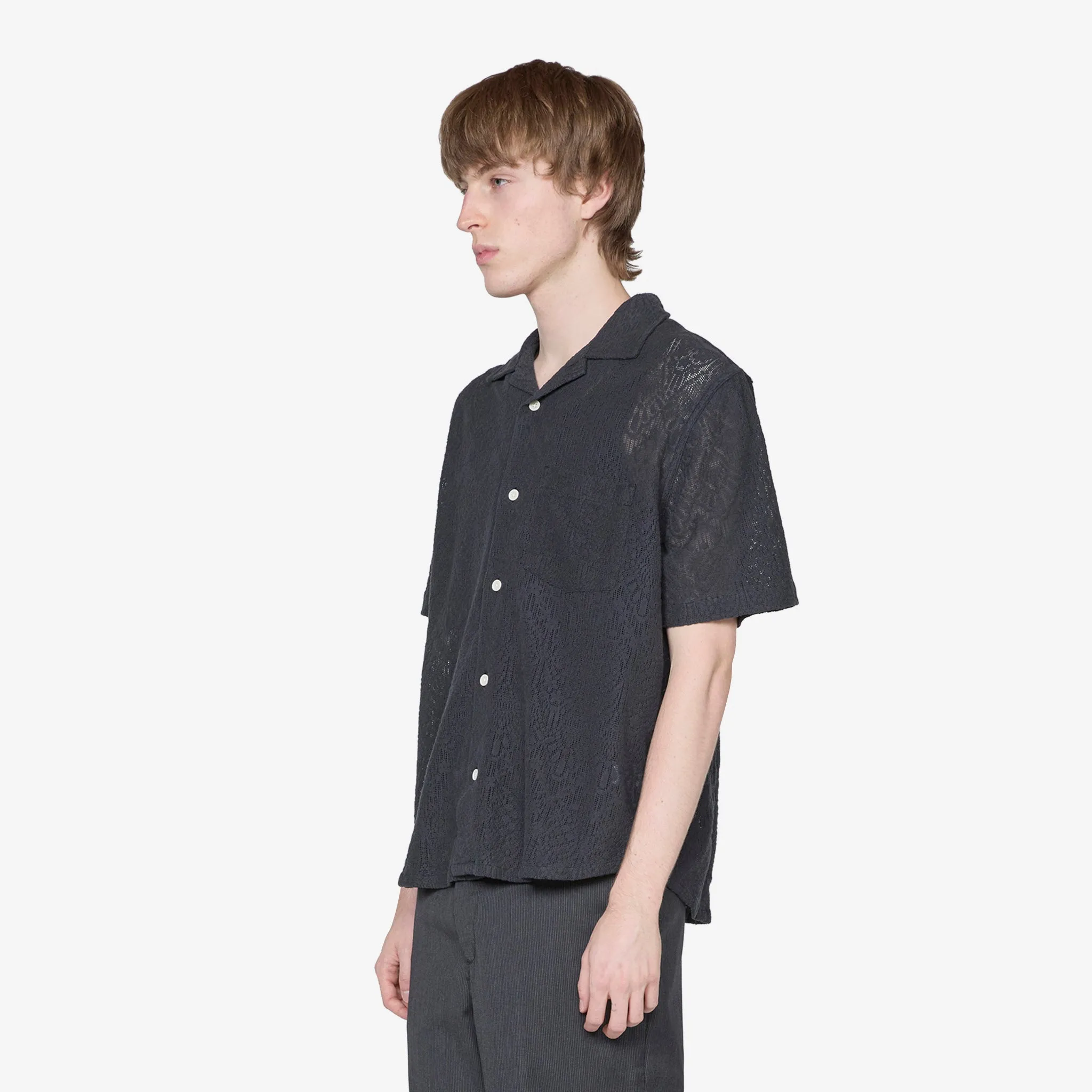 Alhambra Short Sleeve Camp Shirt Black