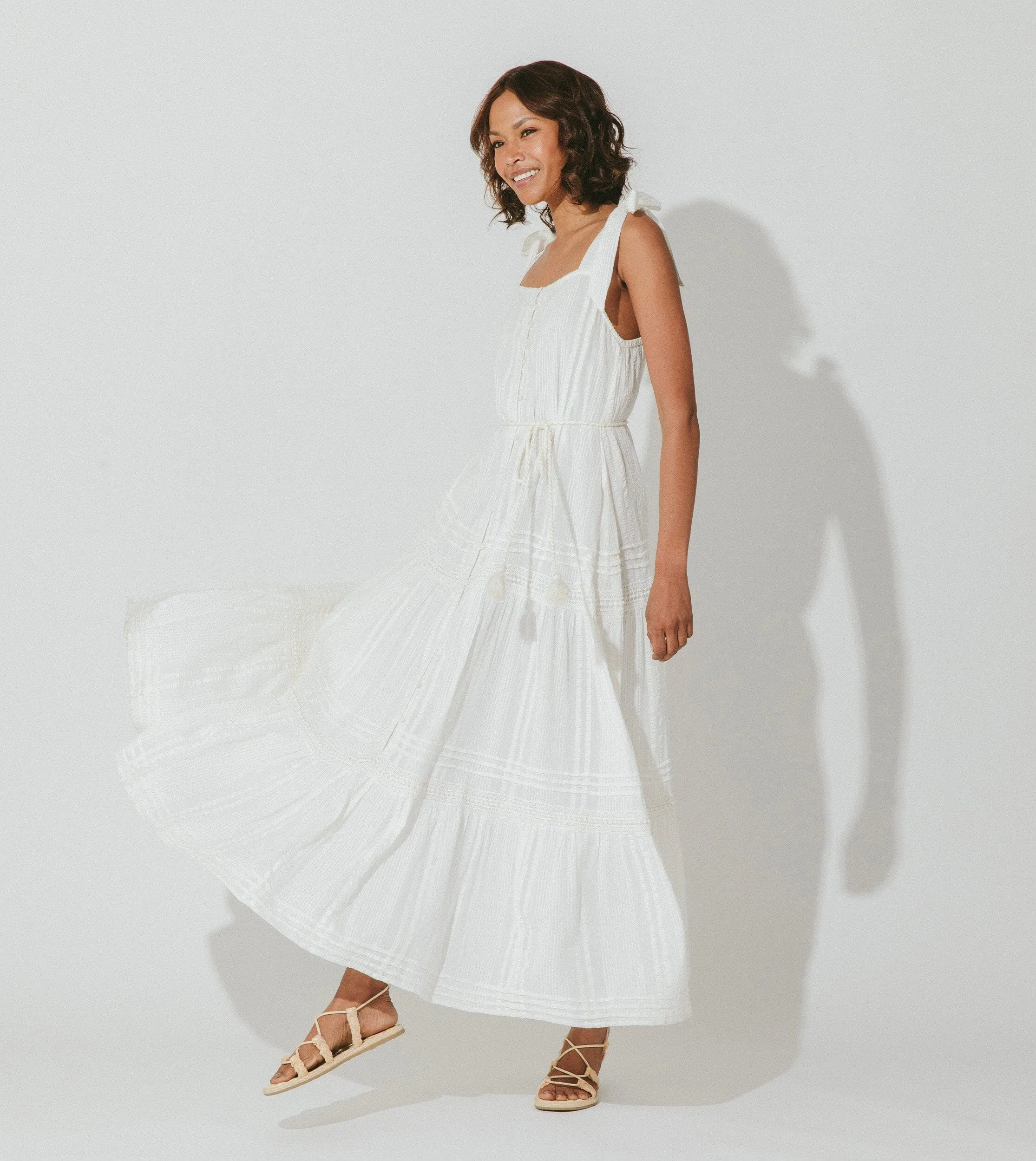 Ambrosia Ankle Dress | Ivory