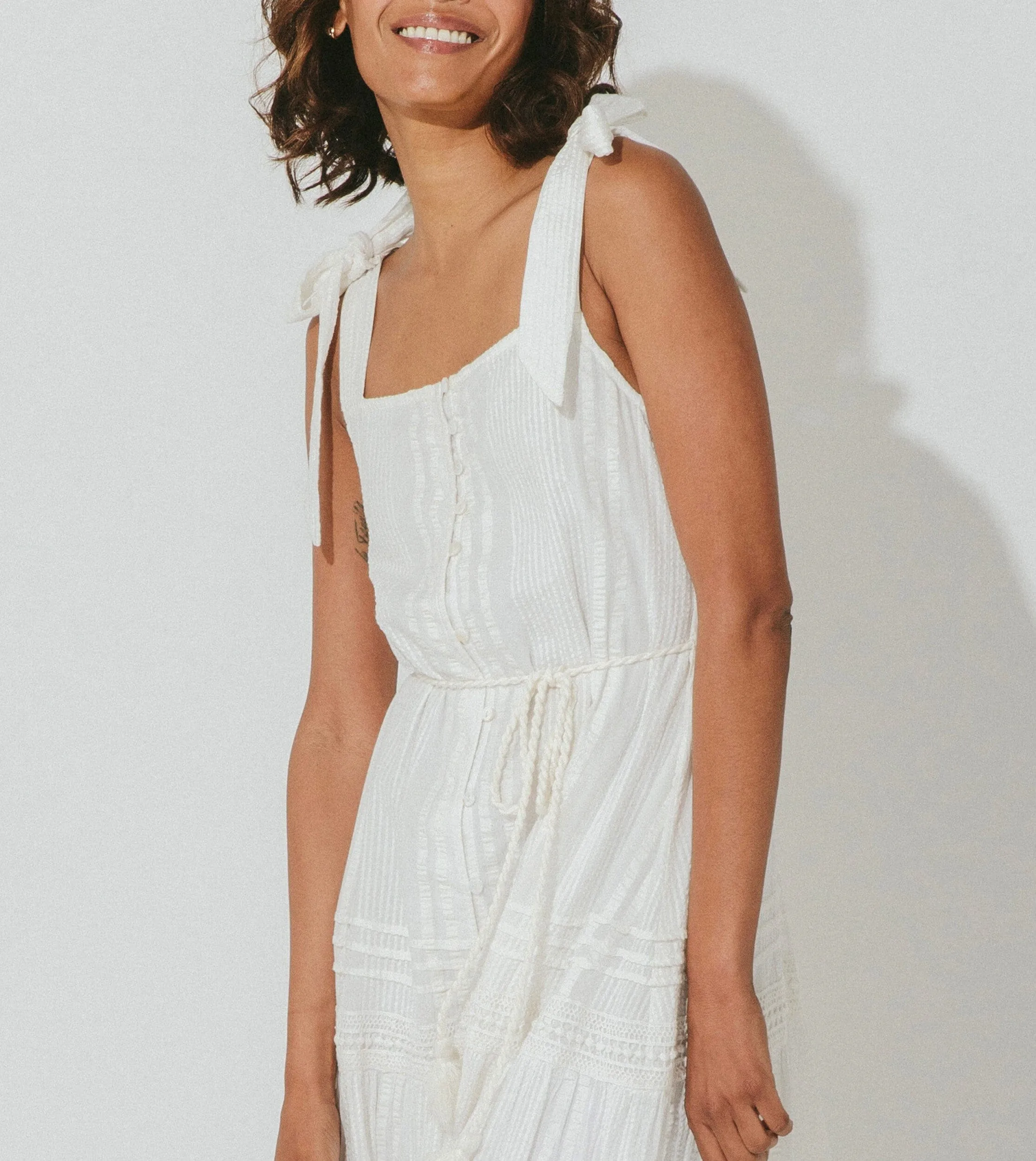 Ambrosia Ankle Dress | Ivory