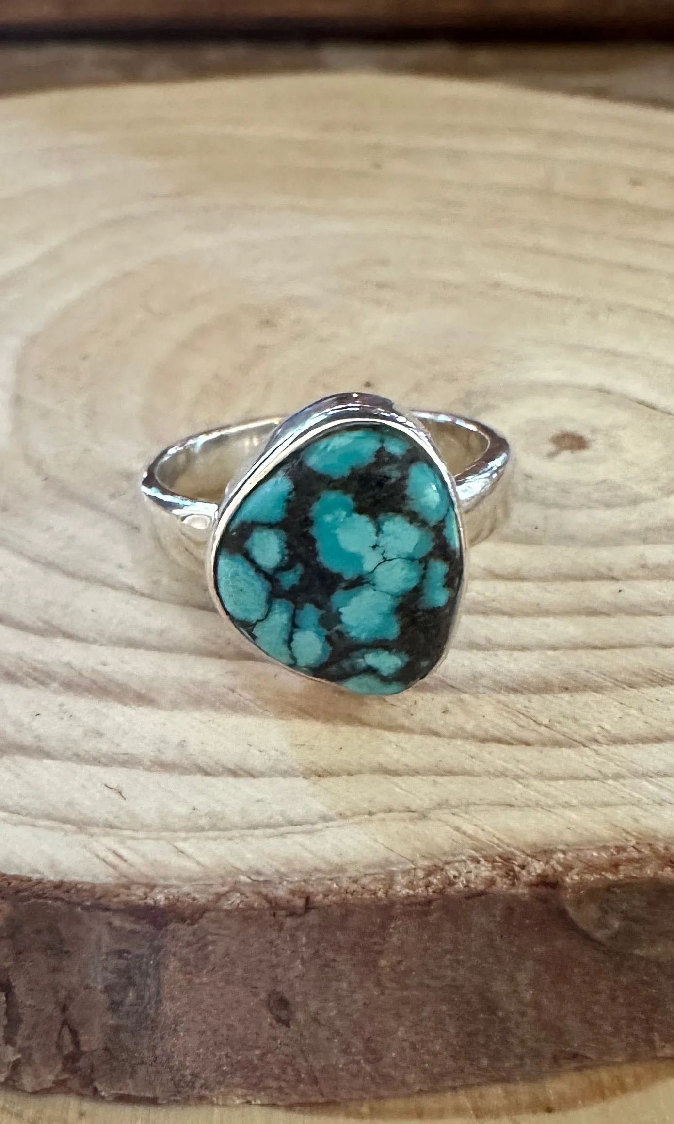 AMERICAN TURQUOISE and Silver Ring Size 6