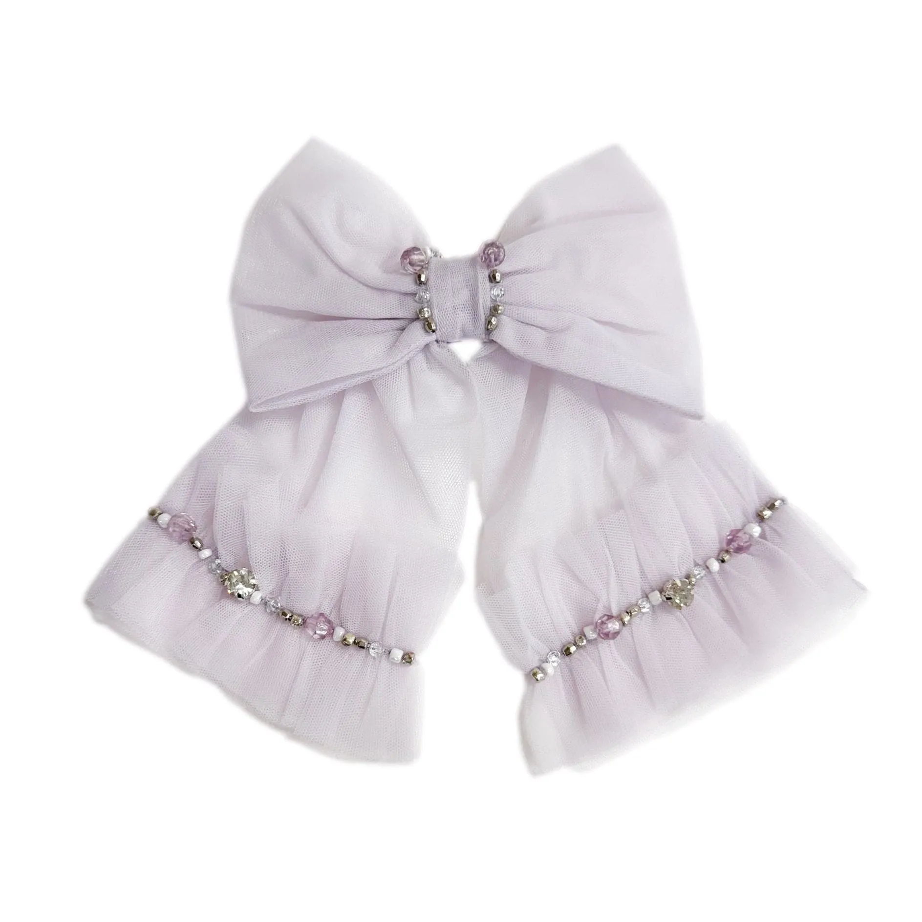 Ariel Rhinestone and Tulle Hair Bow