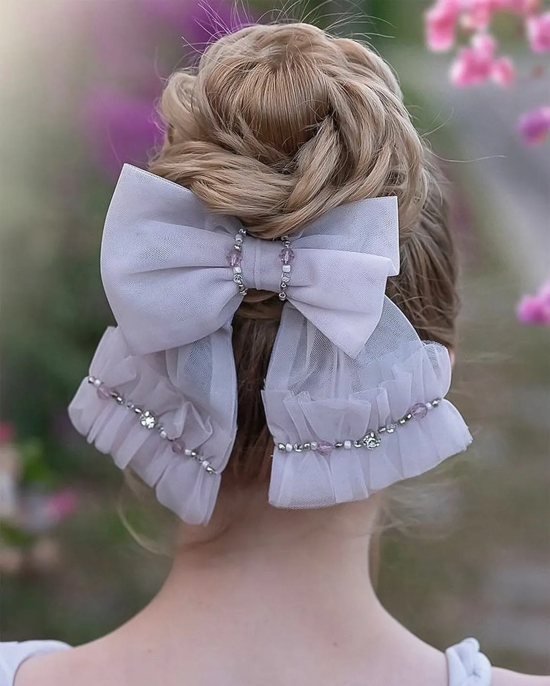 Ariel Rhinestone and Tulle Hair Bow