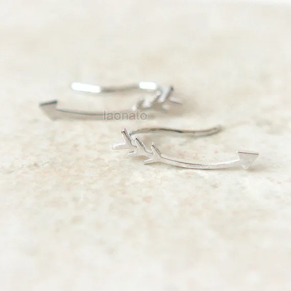 Arrow Ear Climber, ear cuff