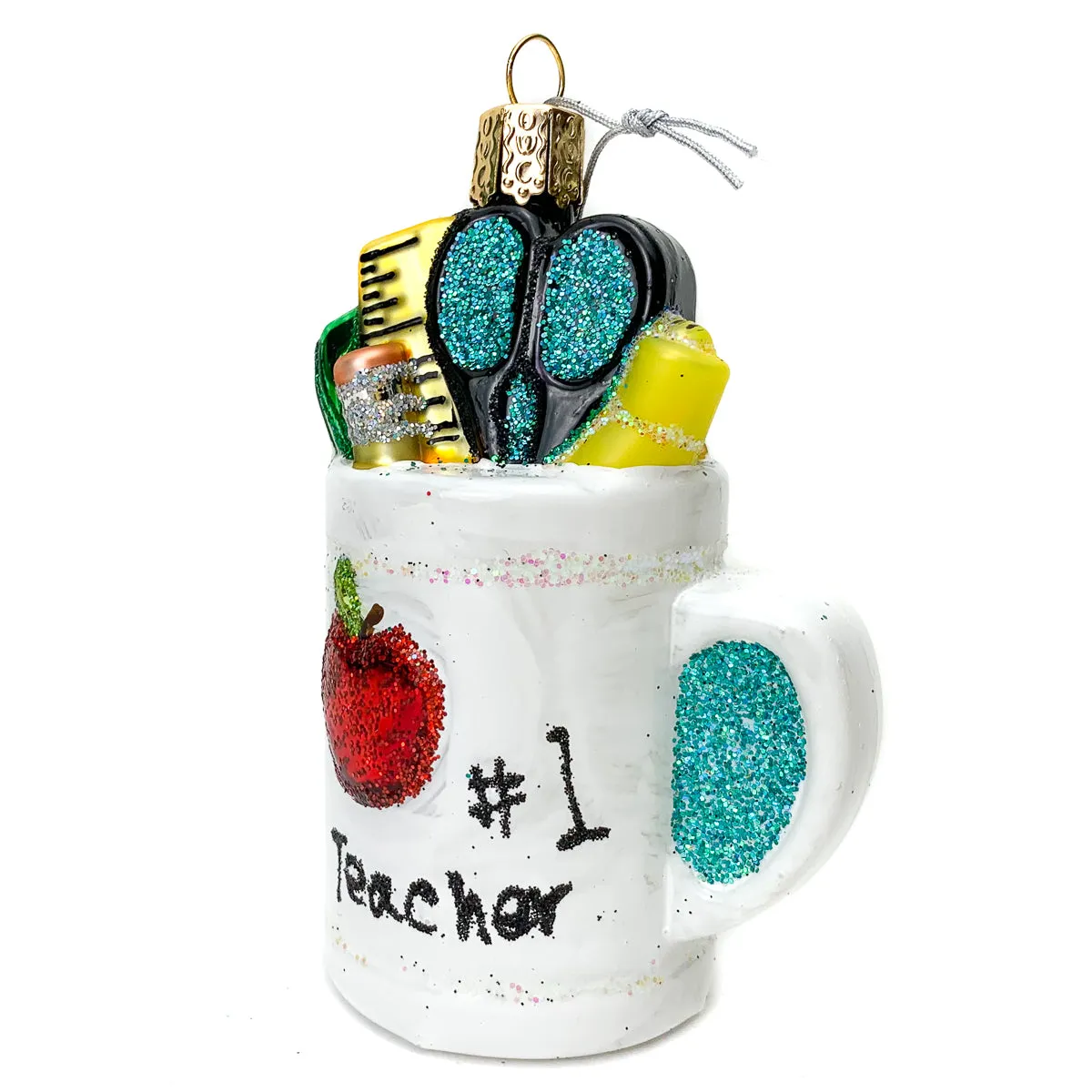 Best Teacher Mug Ornament