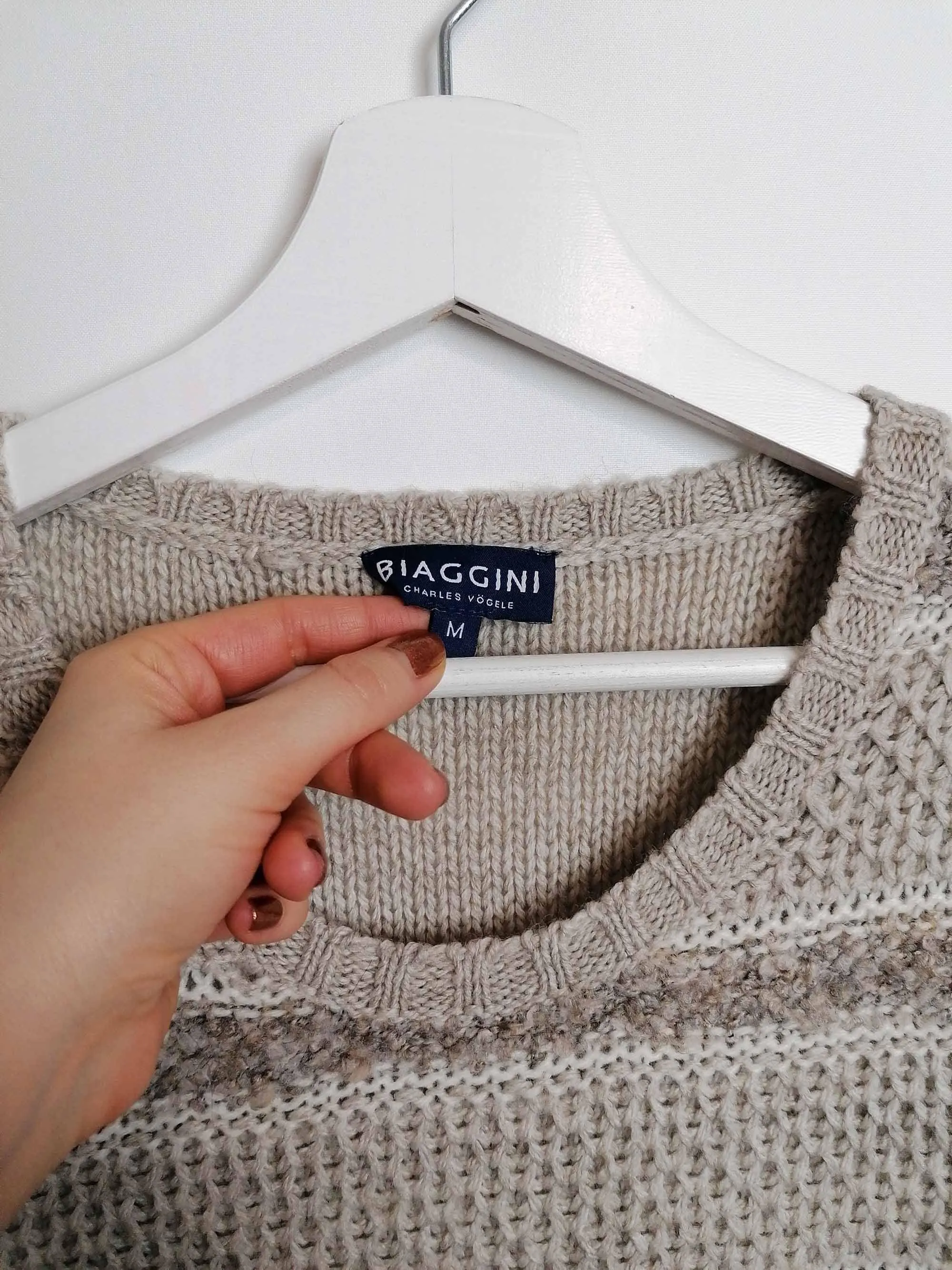 BIAGGINI 90's Knit Wool Blend Jumper