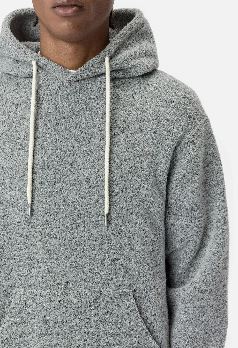 Boucle Beach Hoodie / Cement