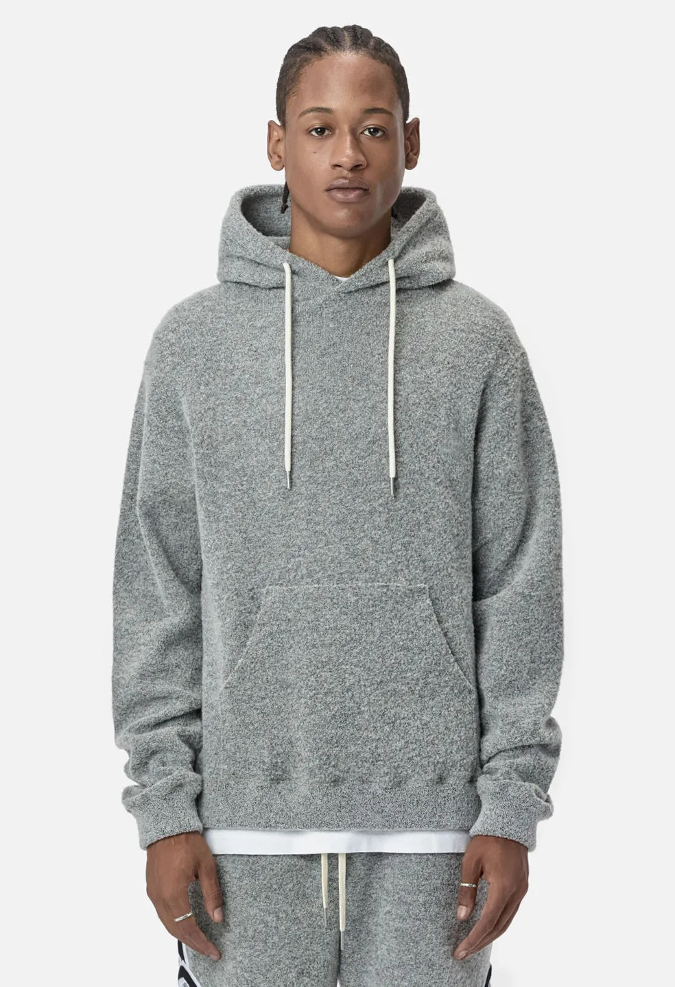 Boucle Beach Hoodie / Cement