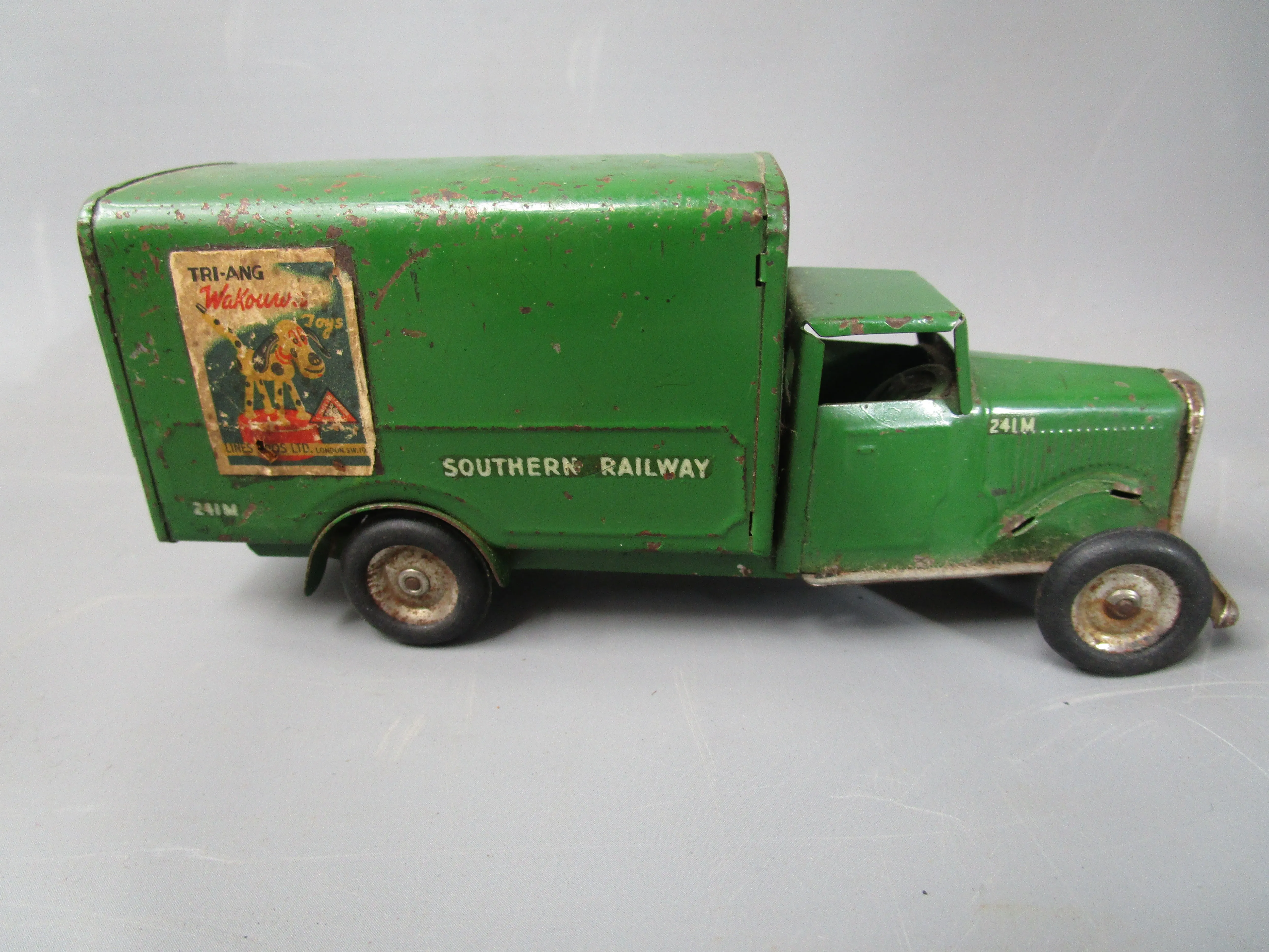 Boxed Tri Ang Minic Southern Railways Delivery Van Toy Vintage c1960