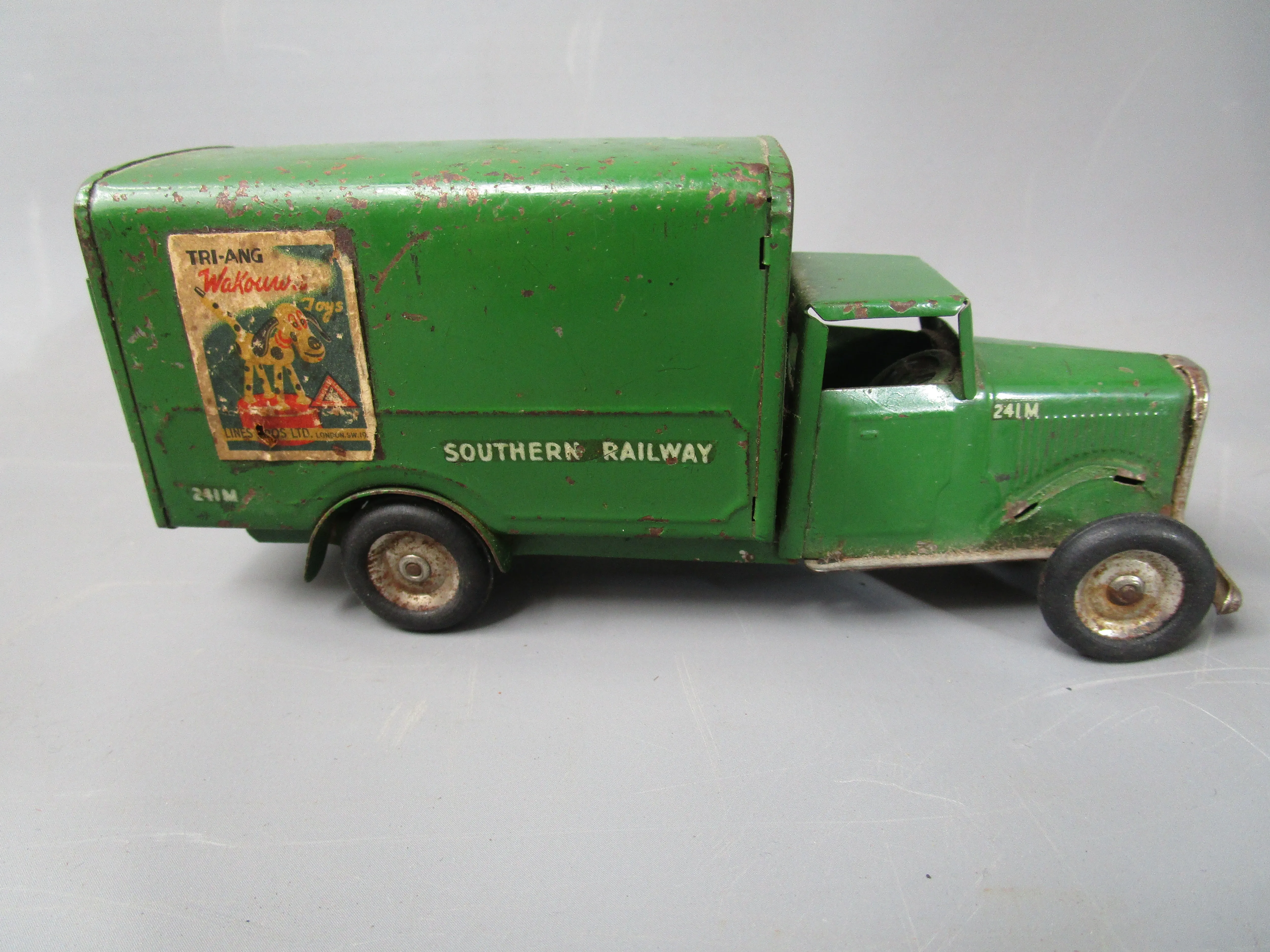 Boxed Tri Ang Minic Southern Railways Delivery Van Toy Vintage c1960