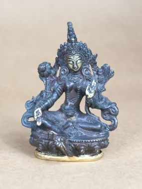 Brass Green Tara Statue