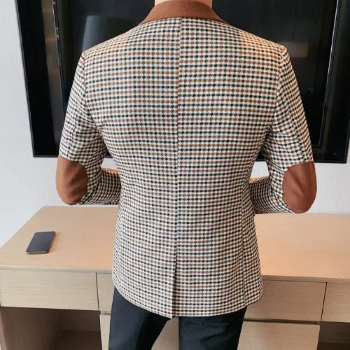 Casual Solid Blazer Jacket for Men