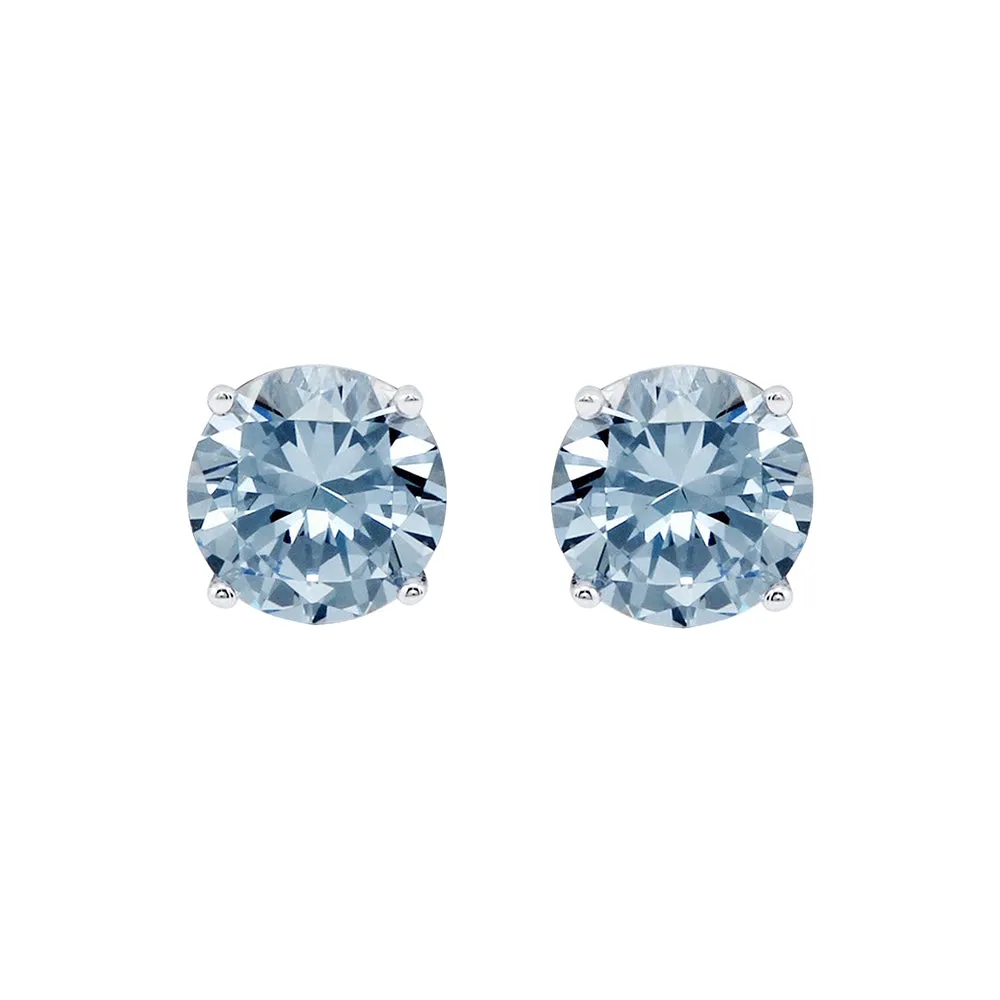 Cate & Chloe Magnolia 1Ct Sterling Silver Gemstone Stud Earrings