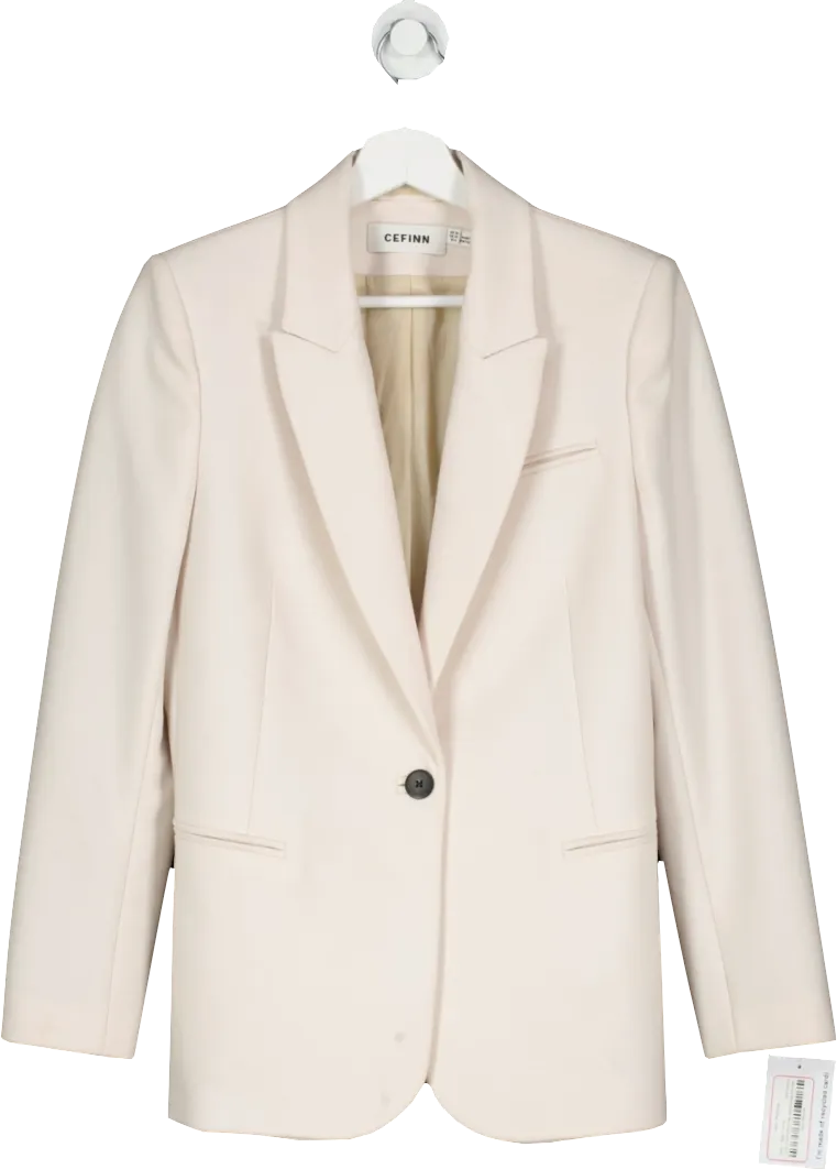 Cefinn Beige Jamie - Wool Blazer UK 10