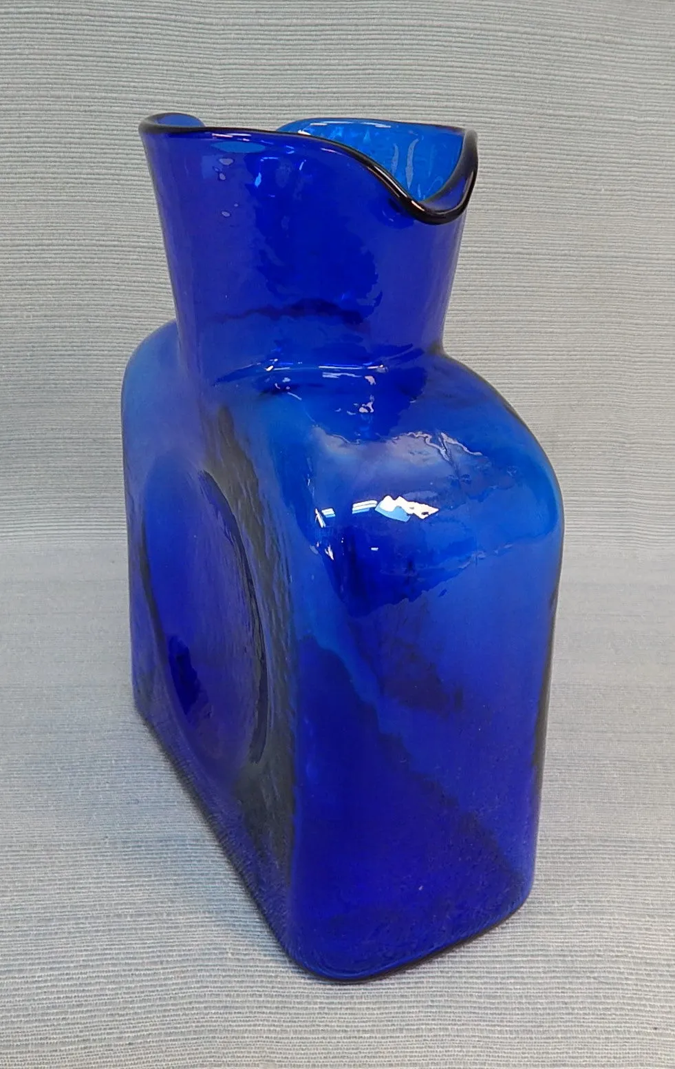 Cobalt Blue Pinch Bottle - Very Good Condition