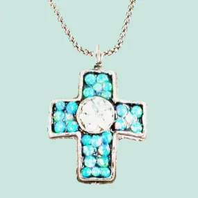 Cross necklace for women, pendant on a silver chain. Sterling Silver cross necklace, Christian necklace