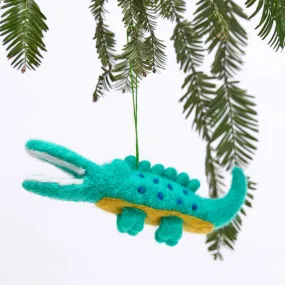 Cute Little Alligator Felt Ornament