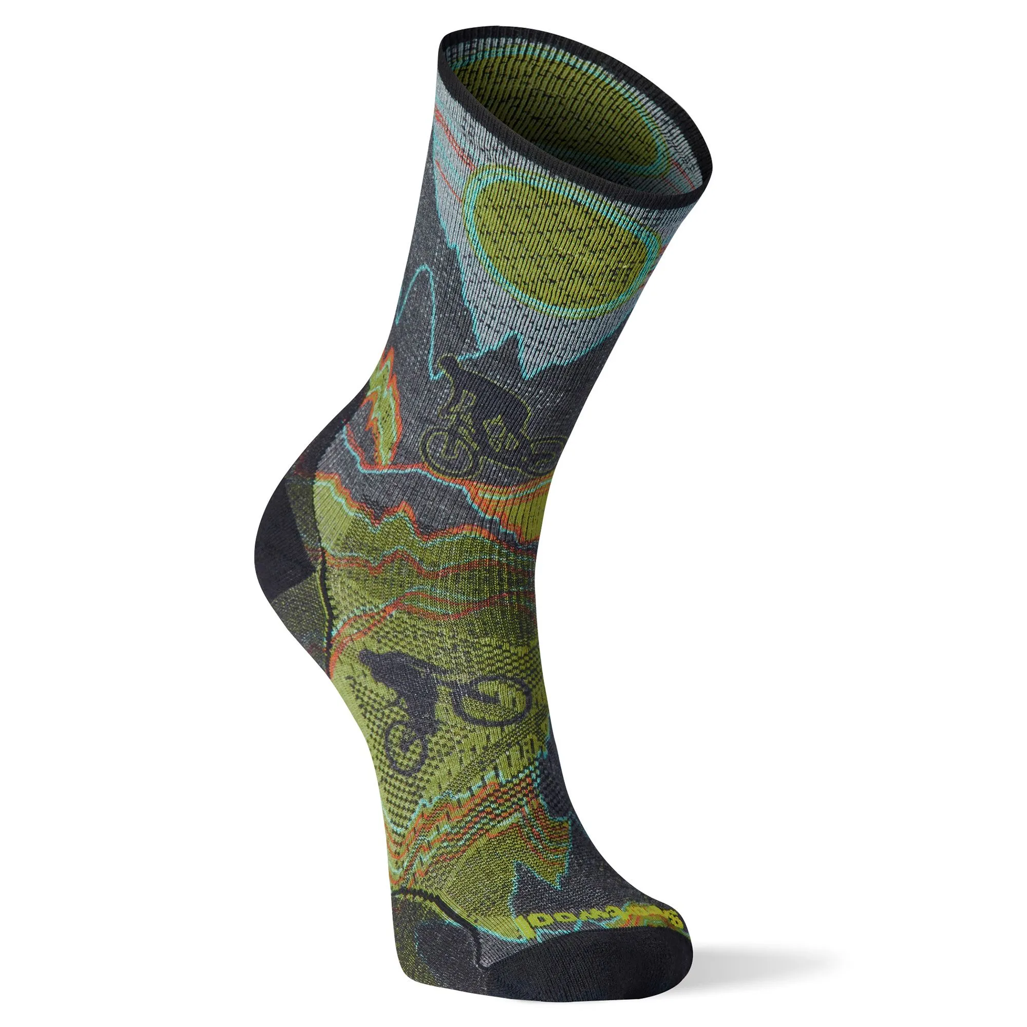 Cycle Zero Cushion Print Crew Sock Men's