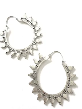 Farida Silver Hoop