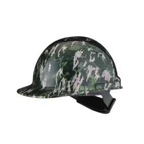 Hard Hat - PIP Dom Type 1 Class E Cap Style Hard Hat with HDPE Shell, 4-Point Nylon Suspension and Sure-Lock Ratchet Adjustment (Camo or Maple Leaf)