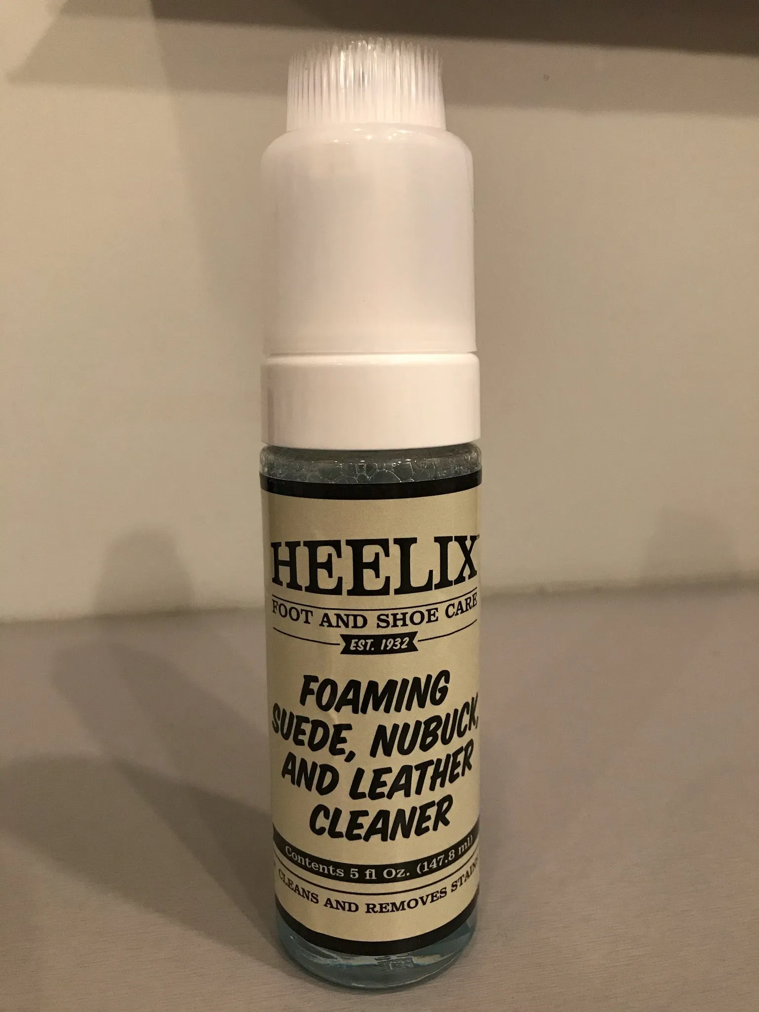 Heelix Foaming Suede, Nubuck, and Leather Cleaner