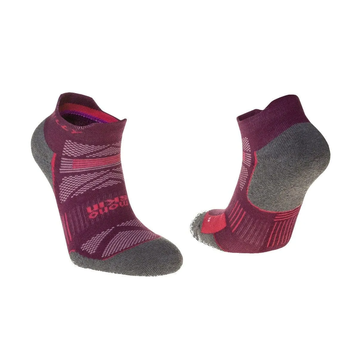 Hilly Women's Supreme Socklet Med - Elderberry/Grey Marl