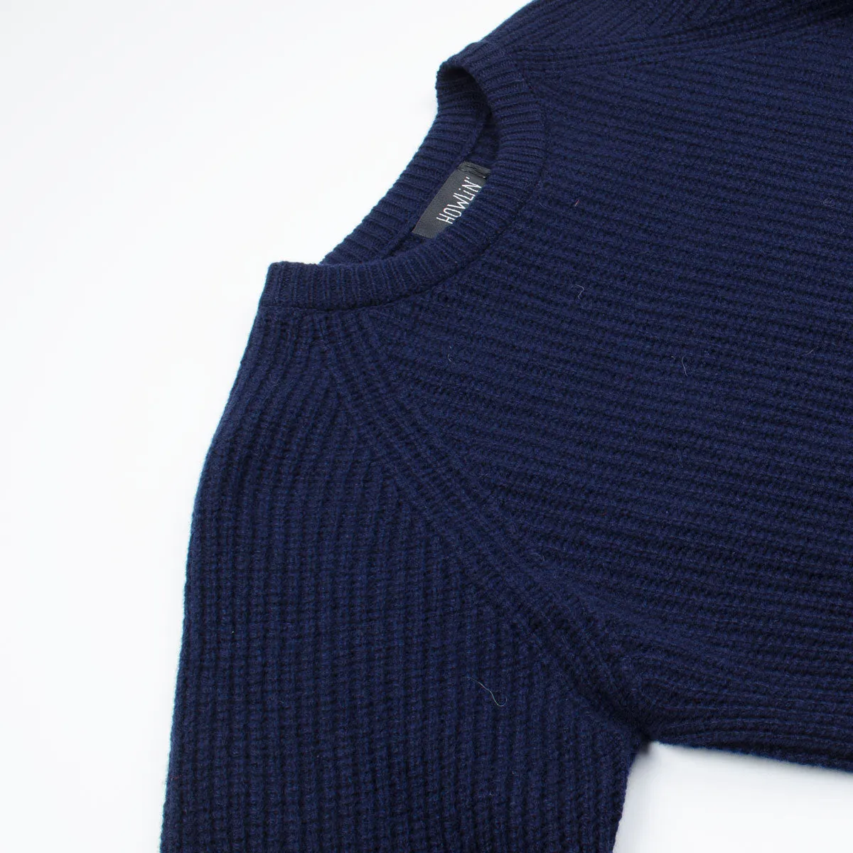 Howlin' - Better World Geelong Wool Sweater - Navy