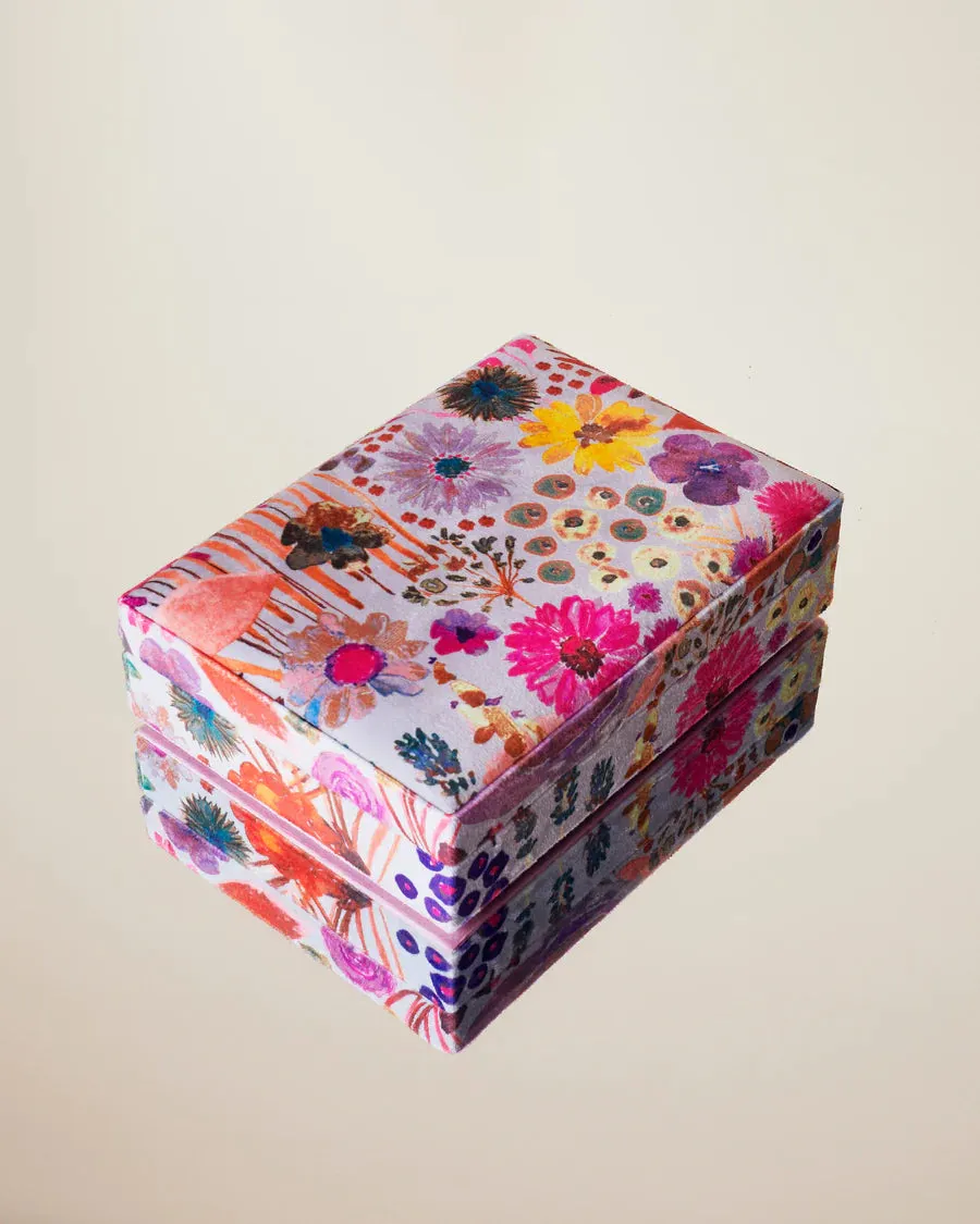 Kip & Co HOME  | Field of Dreams velvet jewellery box- small