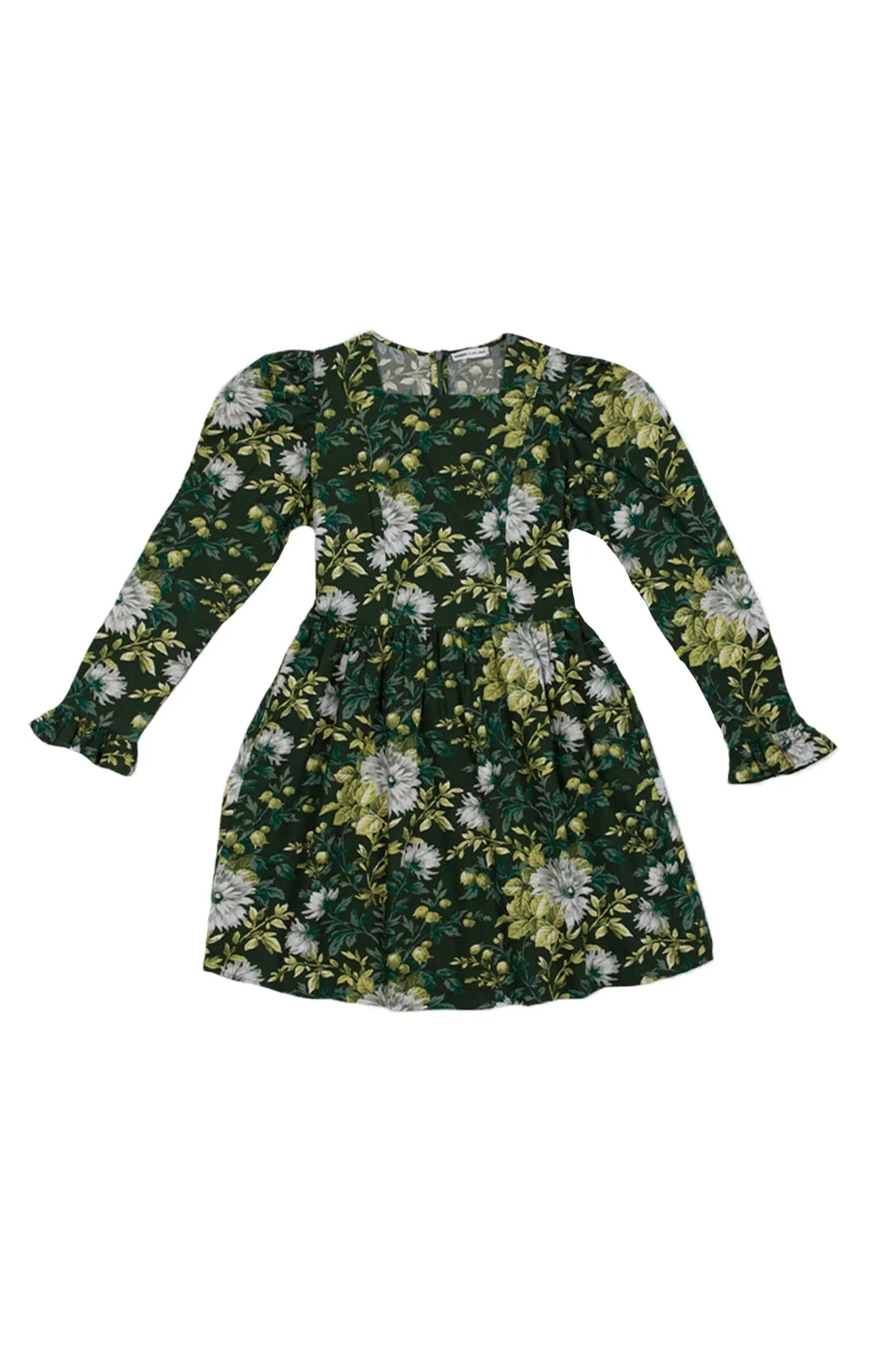 Laura Ashley x BATSHEVA Square Neck Mini Prairie Dress in Rowlands Garden