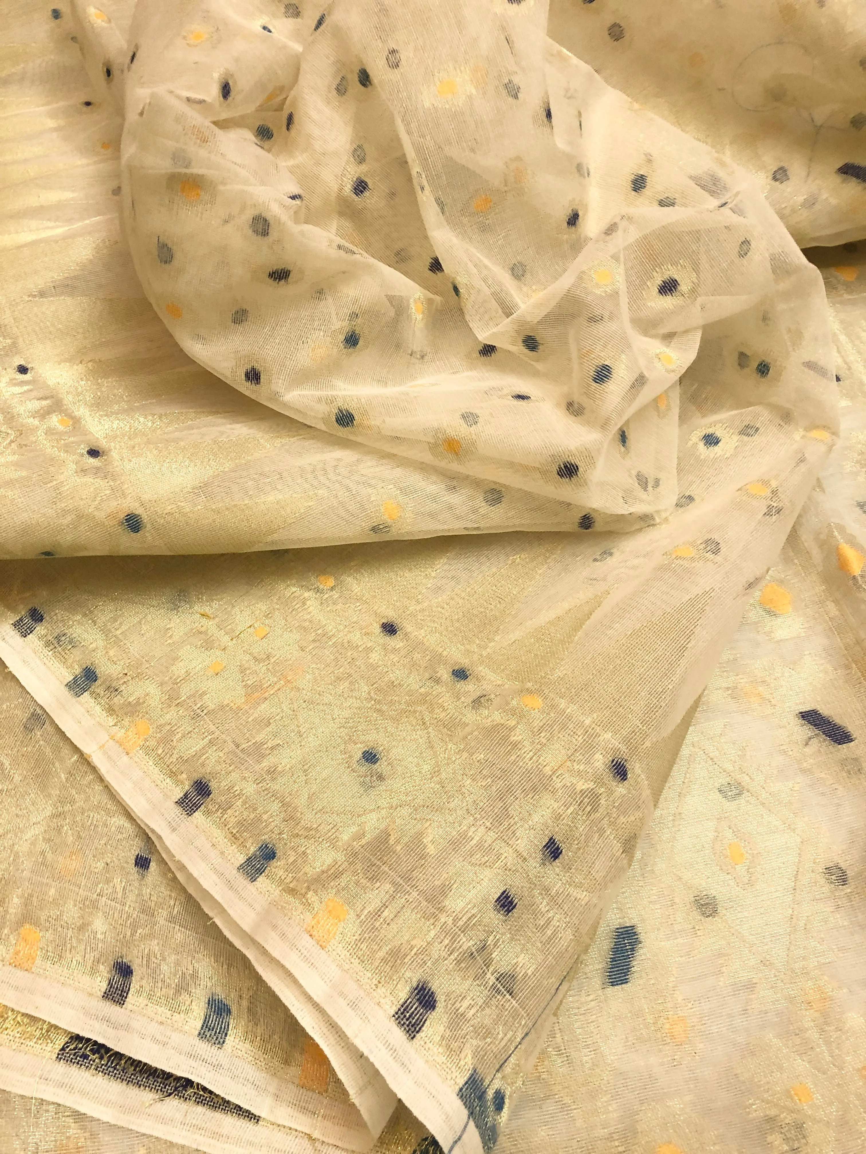 Light Biscotti Color Jamdani Saree