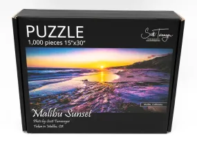 Malibu Sunset Fine Art Photography Jigsaw Puzzle