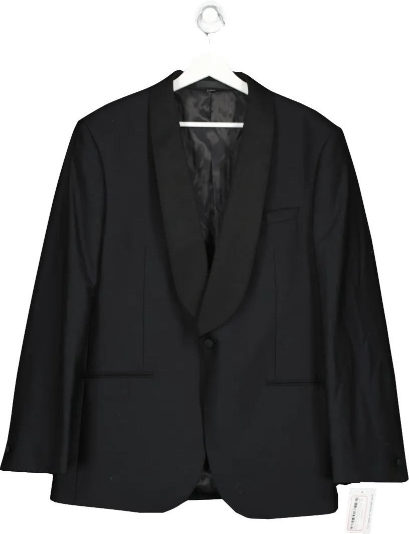 M&S Black Pure Wool Blazer UK 42" CHEST