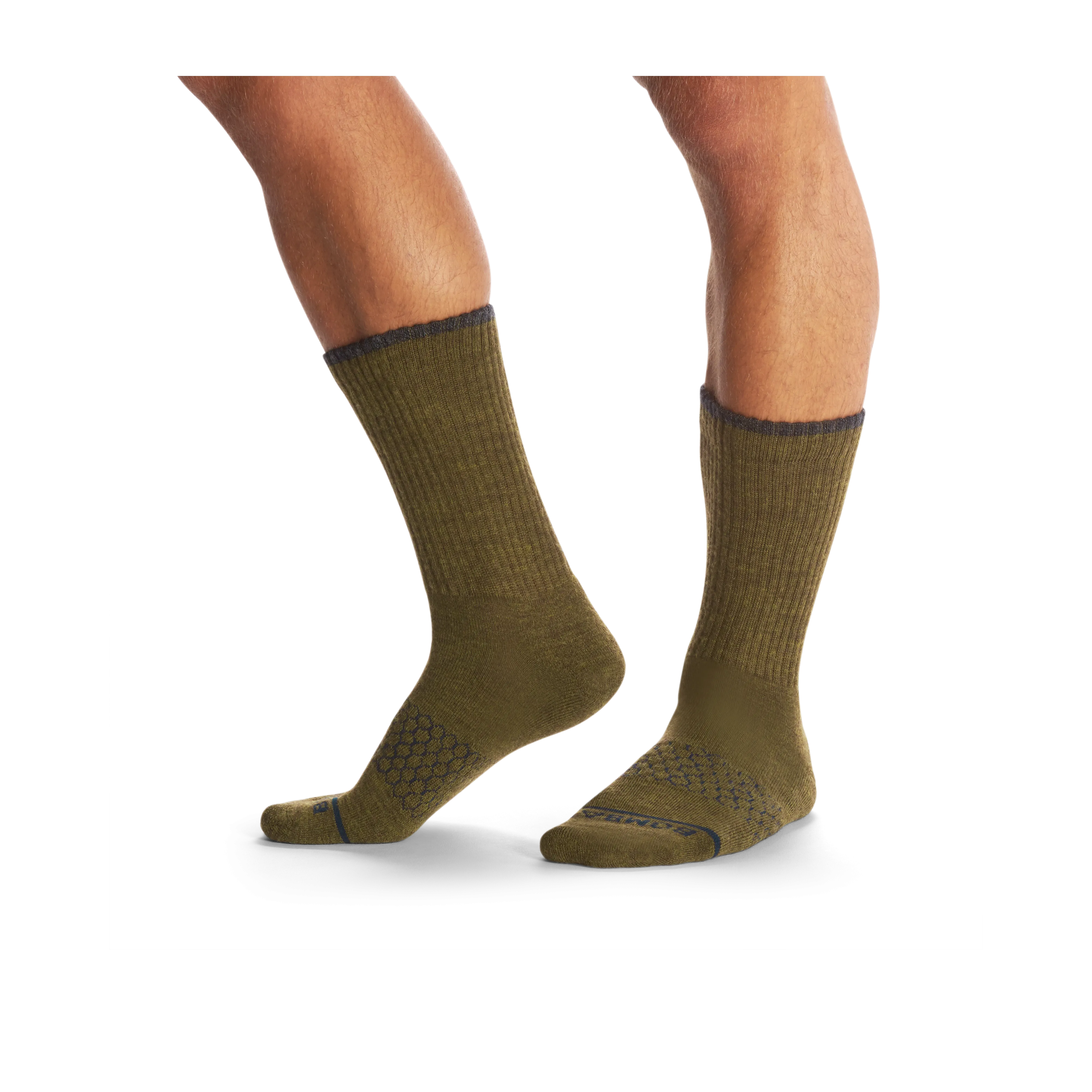 Men's Merino Wool Blend Calf Sock 4-Pack