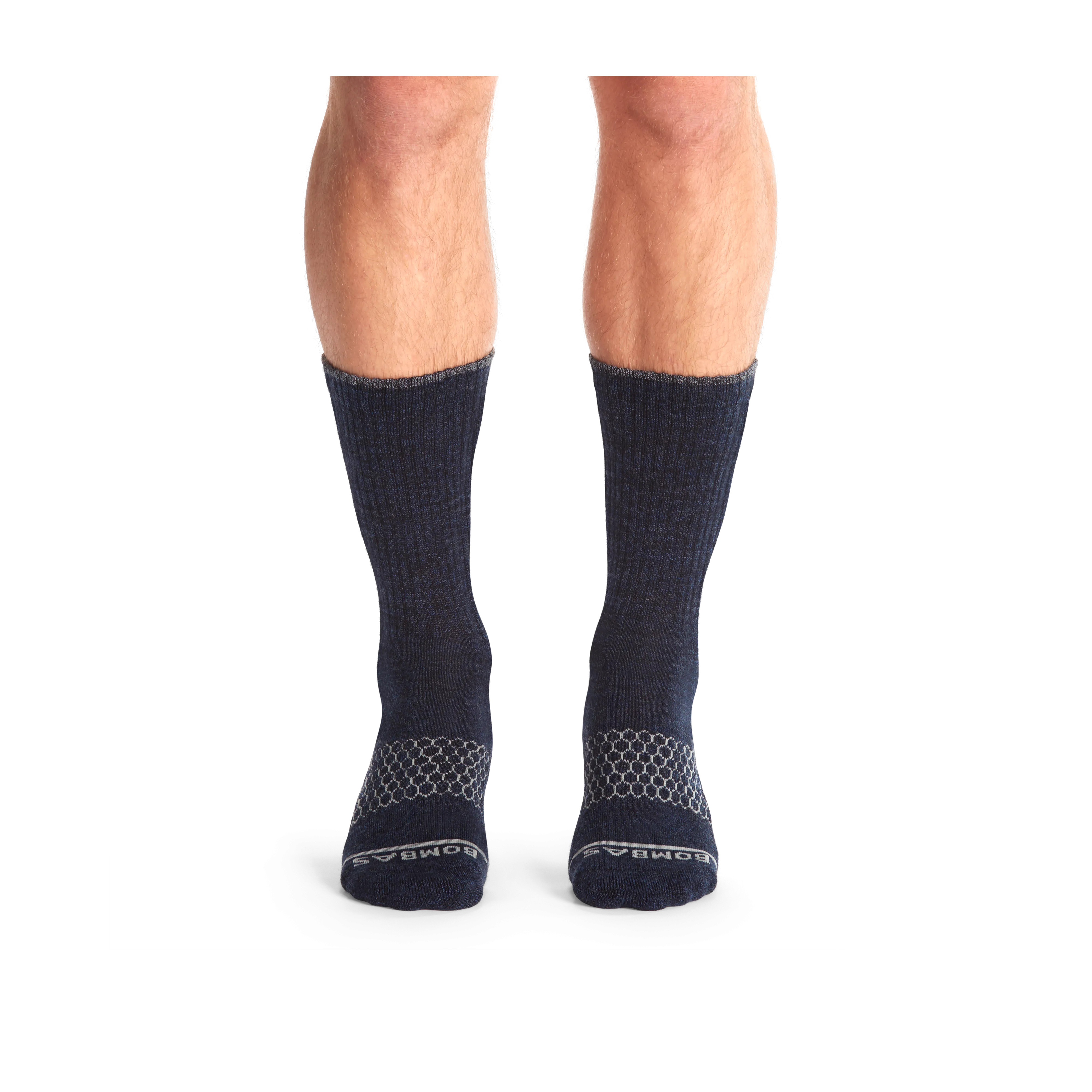 Men's Merino Wool Blend Calf Sock 4-Pack