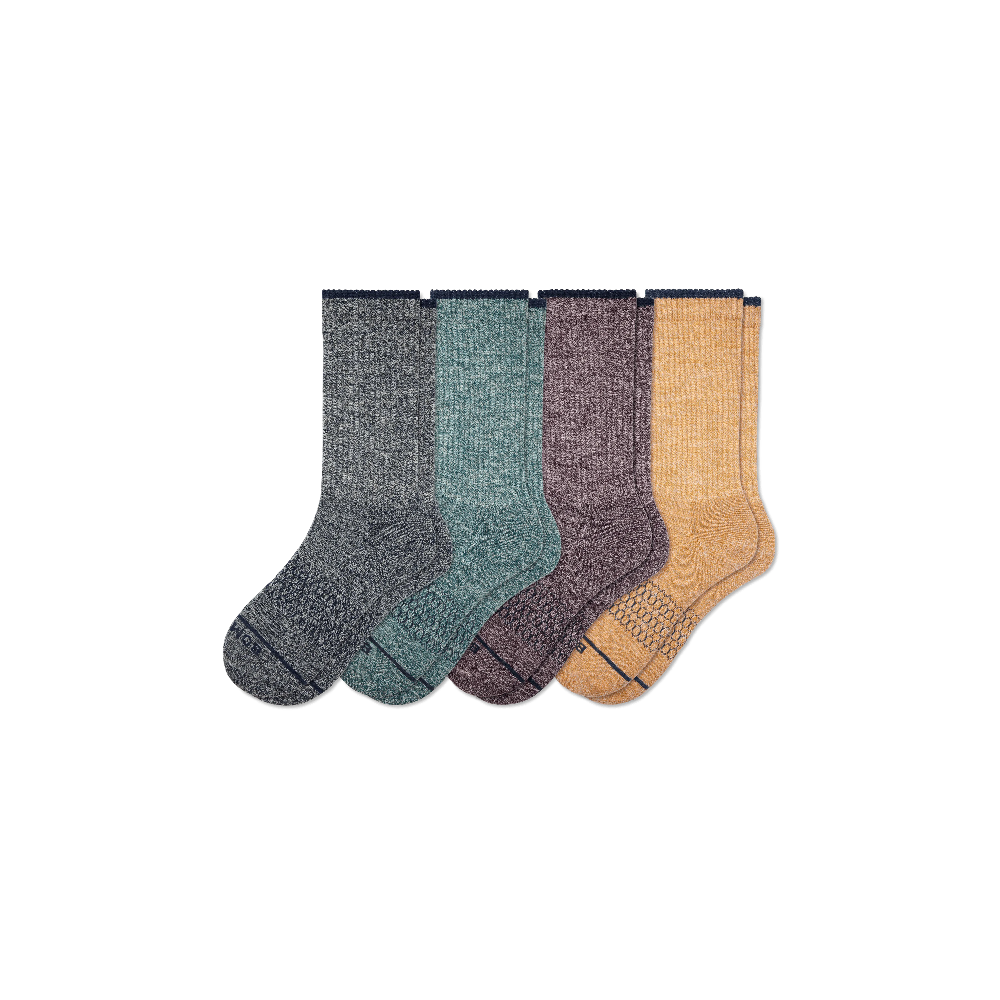 Men's Merino Wool Blend Calf Sock 4-Pack