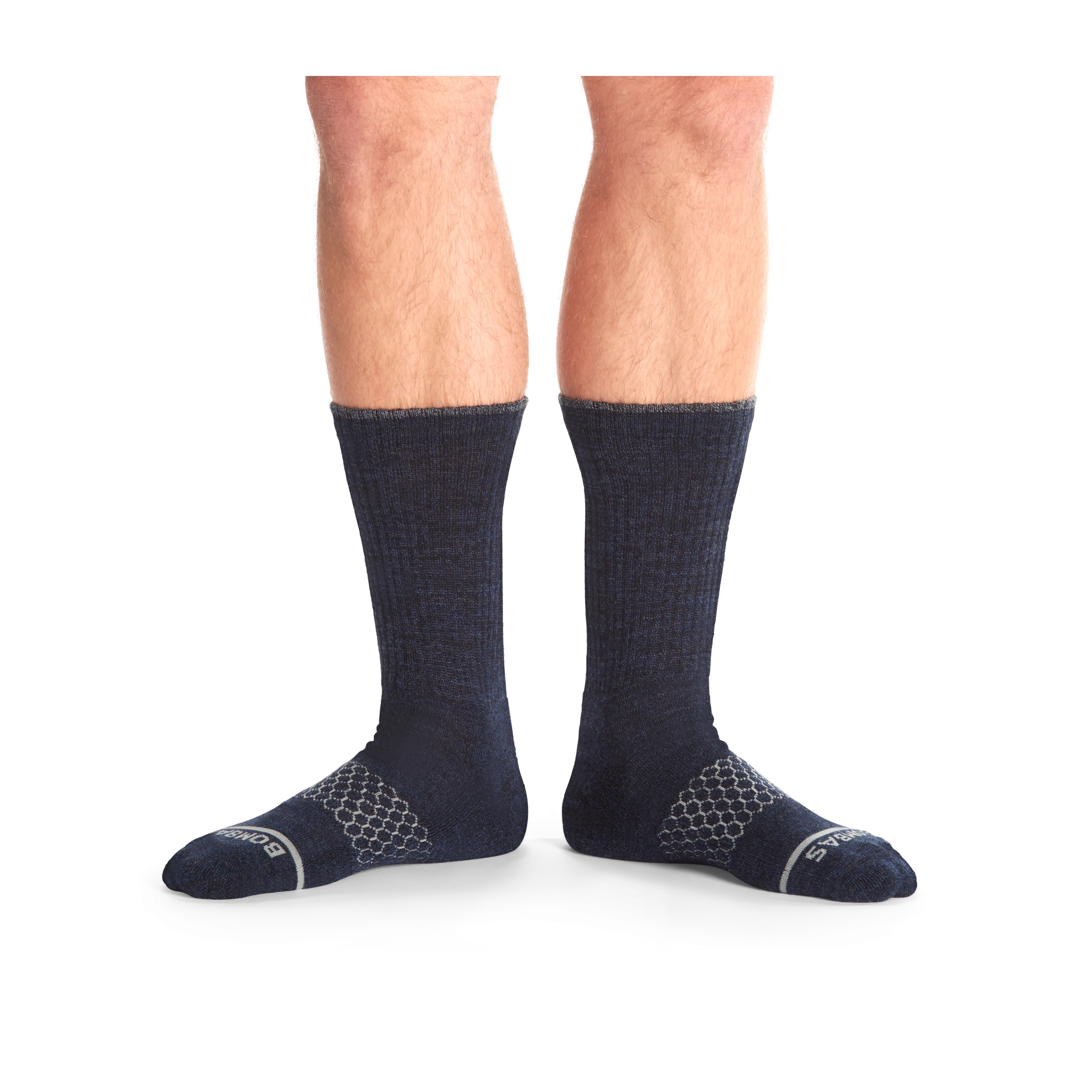 Men's Merino Wool Blend Calf Sock 4-Pack