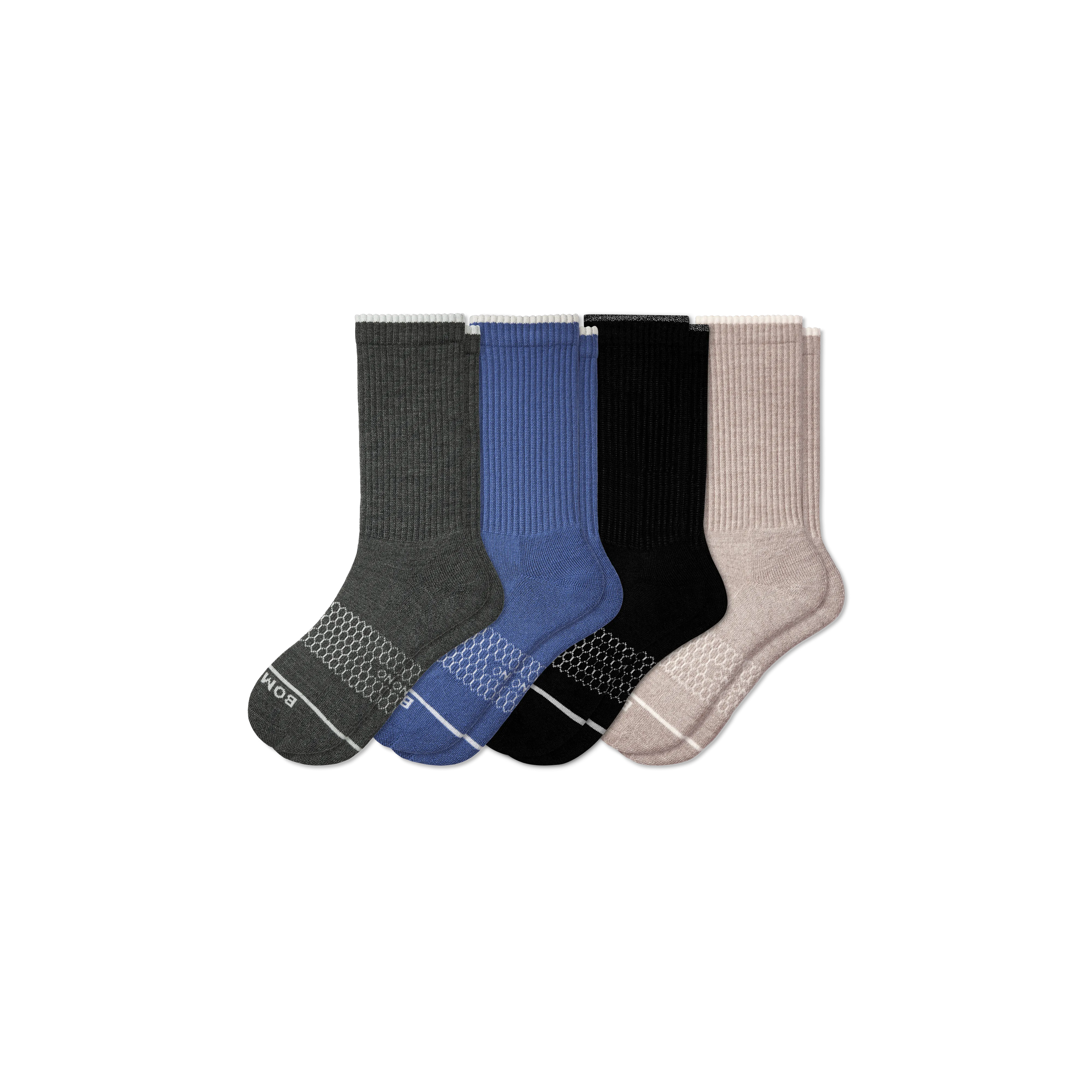 Men's Merino Wool Blend Calf Sock 4-Pack