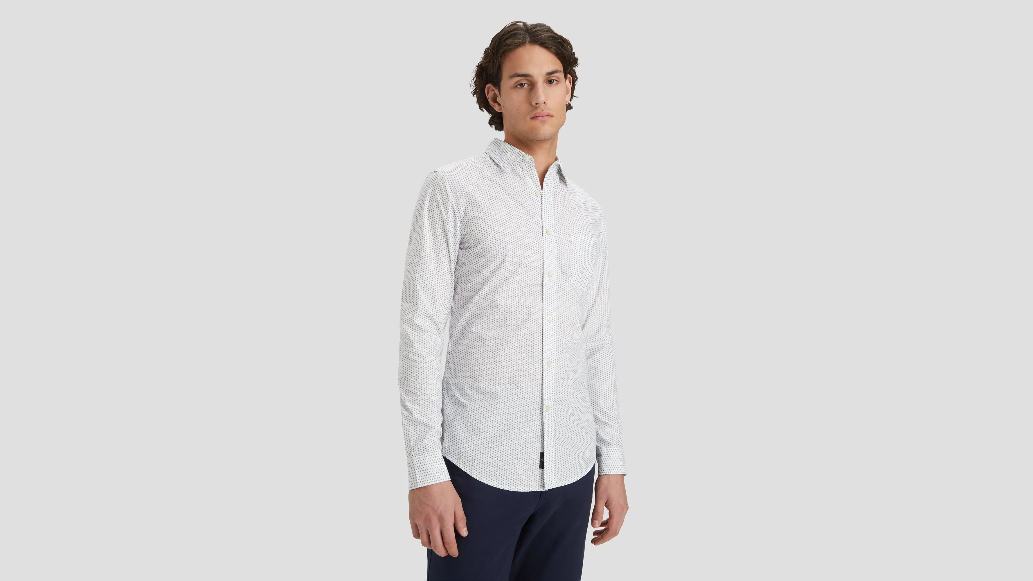 Men's Slim Fit Icon Button Up Shirt