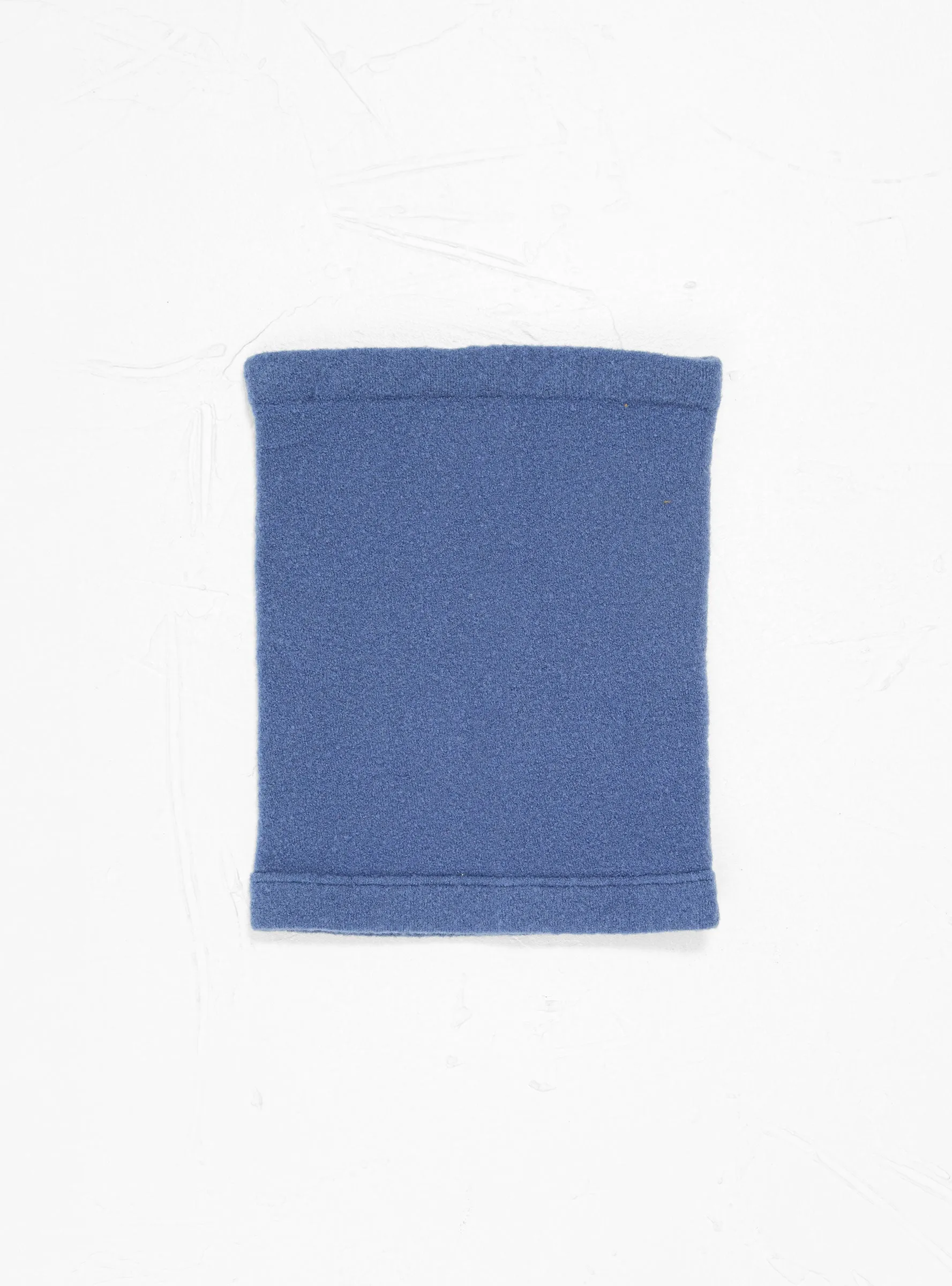 Merino Boucle Neck Warmer Blue