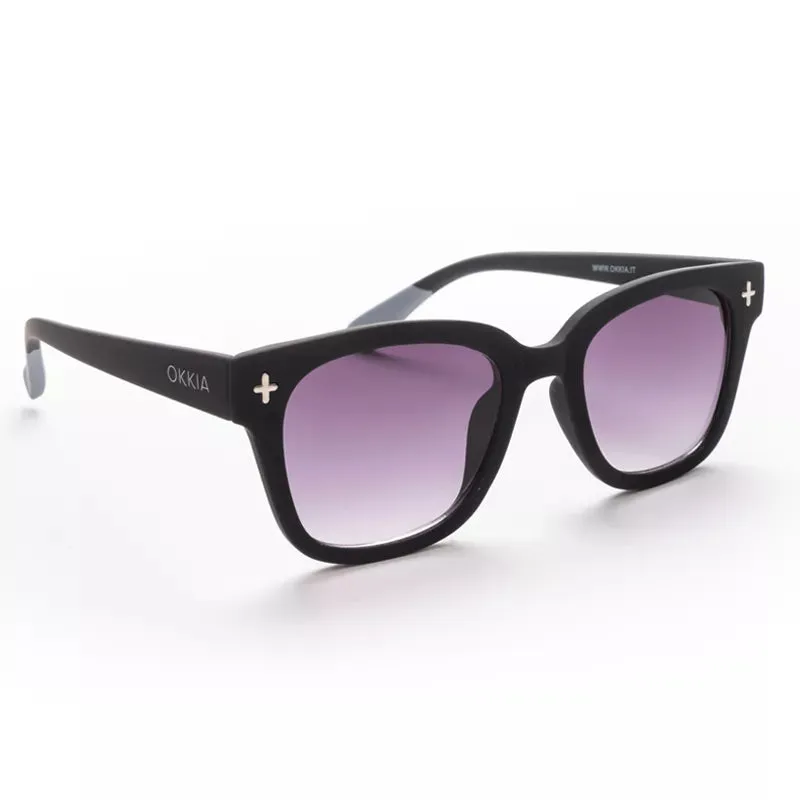 Okkia  - GIOVANNI Unisex Sunglasses - Black Grey