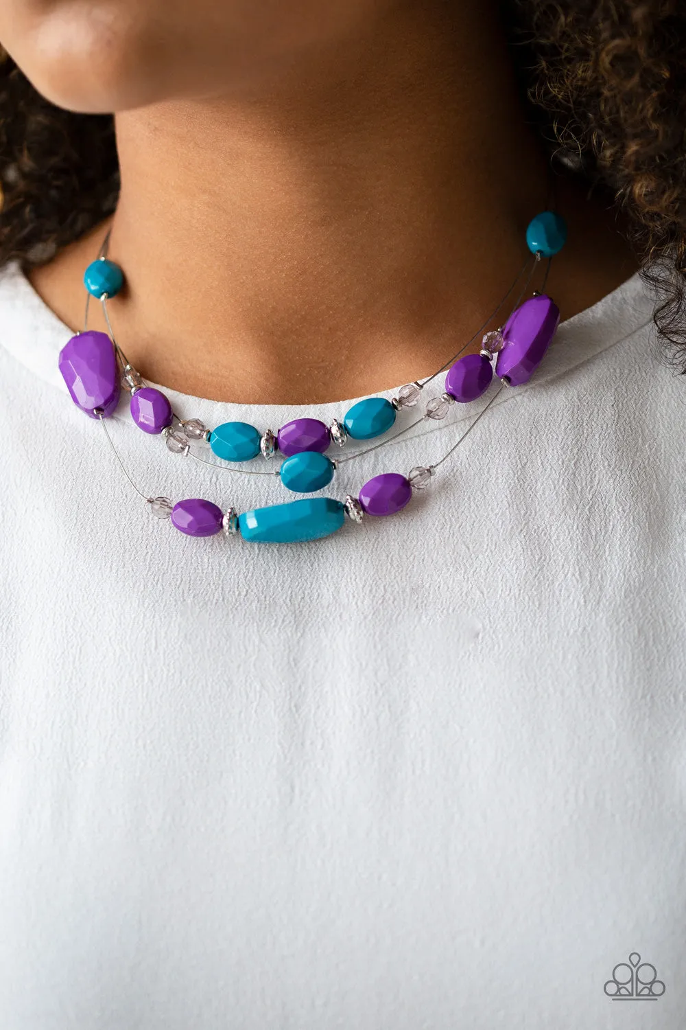 Paparazzi Necklace ~ Radiant Reflections - Multi Wire Necklace