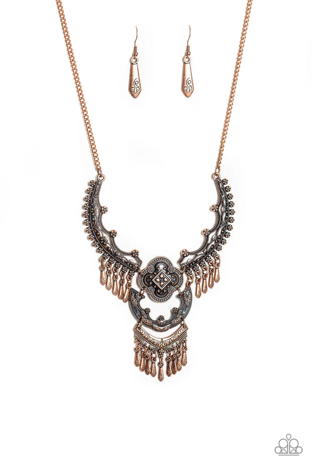 Paparazzi Necklace ~ Rogue Vogue - Copper