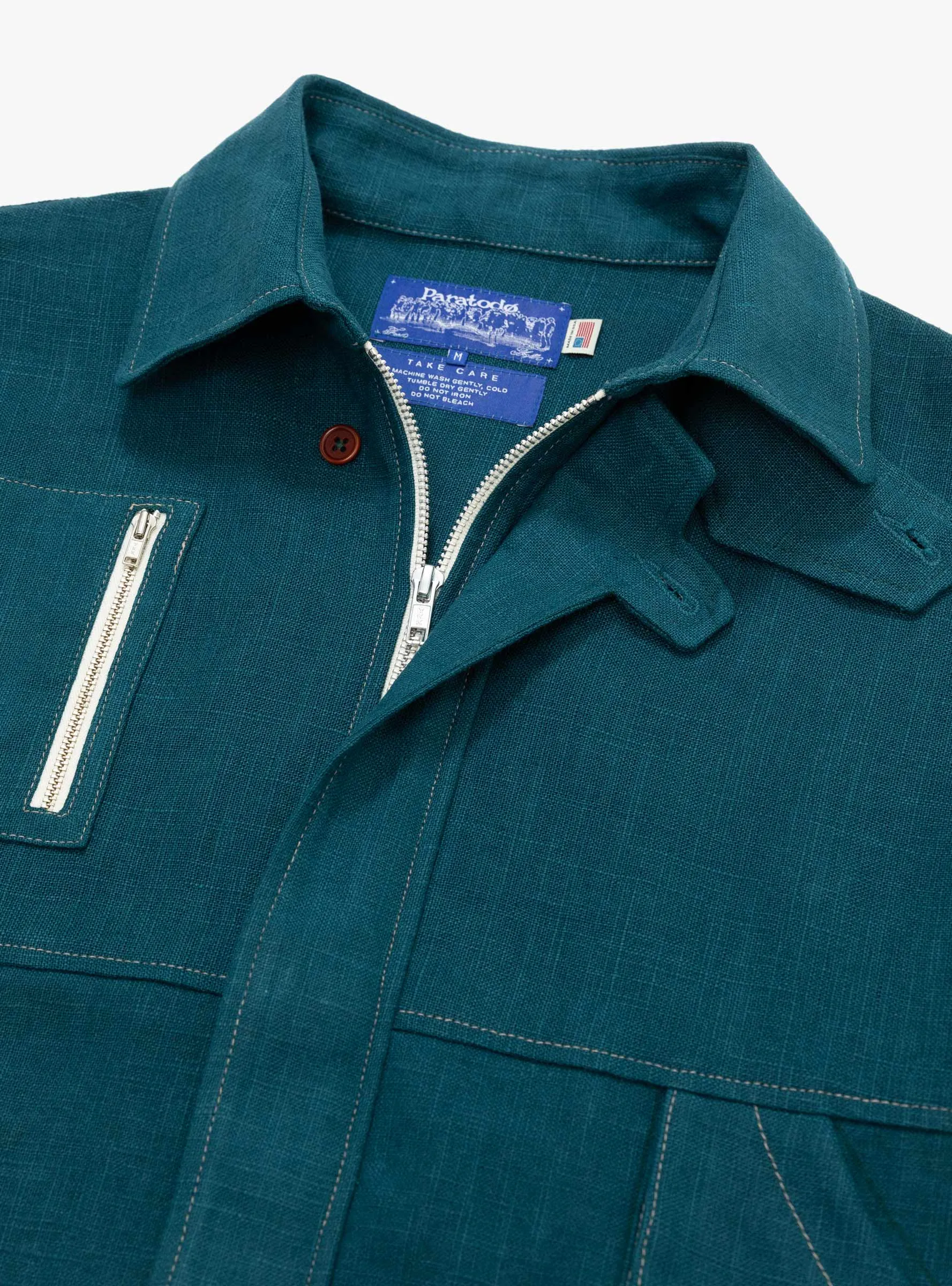 Pine Blouson Jacket Blue Enzyme