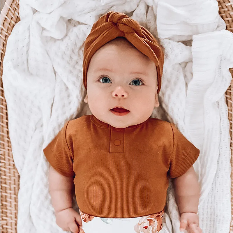 Ribbed Topknot (Chestnut)