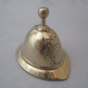 Small Brass Novelty Metropolitan Policemans Helmet Bell Vintage c1970