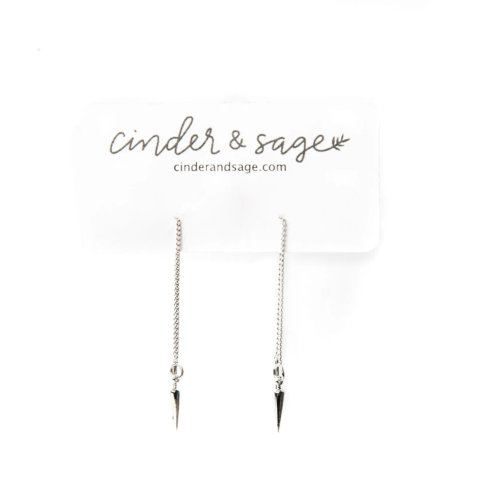 “Spiked” Threader Earrings