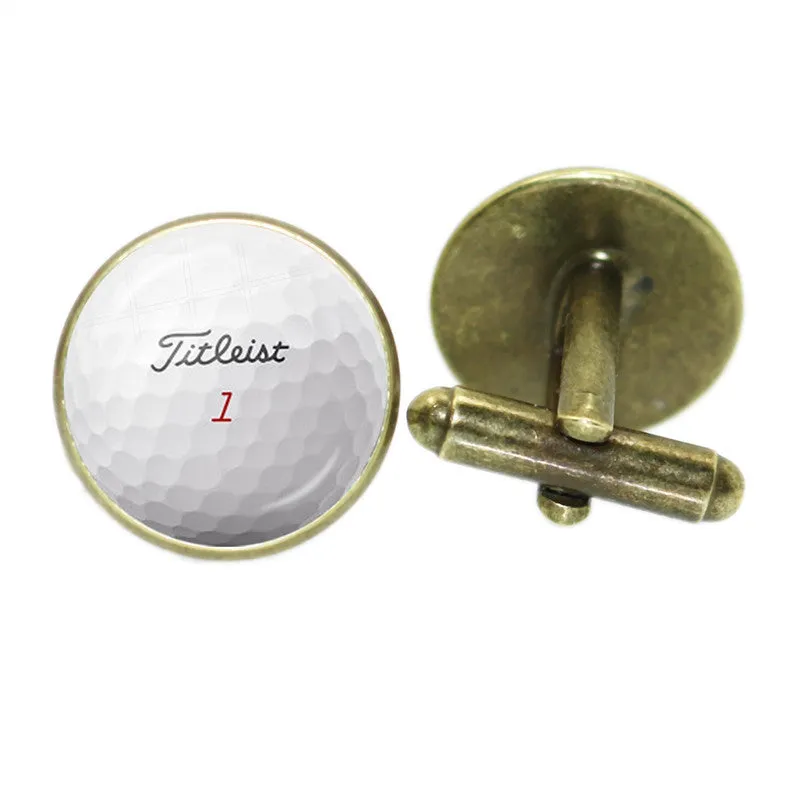 Sport Collection Golf Time Gemstone French Swank Cufflinks