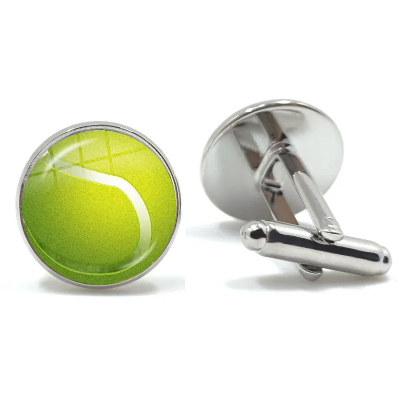 Sport Collection Golf Time Gemstone French Swank Cufflinks