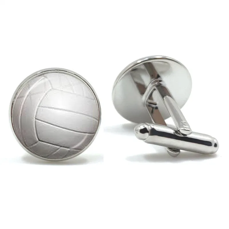 Sport Collection Golf Time Gemstone French Swank Cufflinks