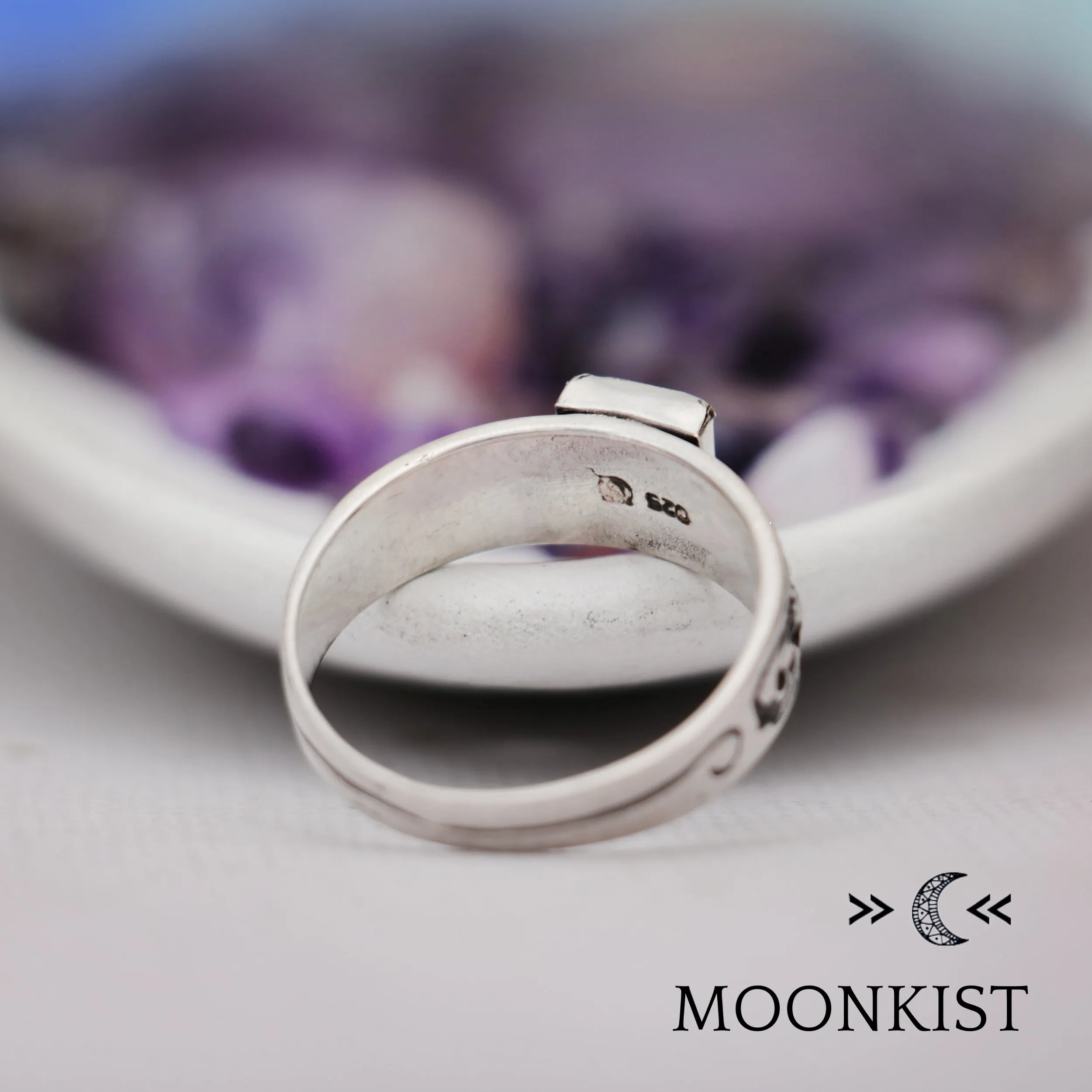 Square Black Onyx Ring  | Moonkist Designs